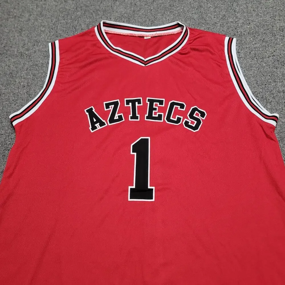 San Diego State Aztecs Jersey Mens Large Red Black 1 SGA Basketball Tank Shirt